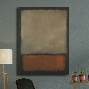 Mark Rothko Exhibition Poster Rothko Reproduction No:10 Rothko Wall Art Mark Rothko Print Mark Rothko Painting Rothko Museum Poster&Panel*17