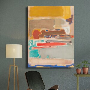 Mark Rothko Wall Art Rothko Multiform 1948 Reproduction Rothko Print Rothko Painting Museum Exhibition Mark Rothko Poster& Canvas Panel /148