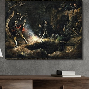 Arte en lienzo de John Quidor, decoración en lienzo de John Quidor, lienzo personalizado, lienzo de John Quidor, arte de decoración de pared de John Quidor