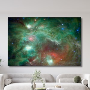 Andromeda Space Galaxy Leinwand Wand Kunst Design Poster Dekor für Home & Office Dekoration Kinderzimmer Geschenk,NASA poster Geschenk