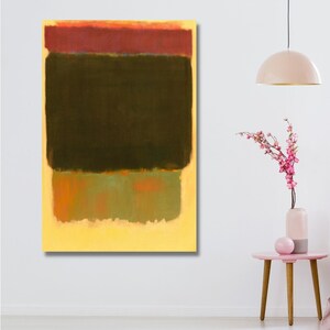 Rothko Reproduction,Yellow Rothko Wall Art,Rothko Museum Rothko Canvas, Rothko Poster, Rothko Poster Print, Rothko Painting Modern Art decor