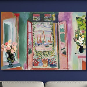 Custom design, Special design Matisse&#39;s Window and flowers Canvas Wall Art