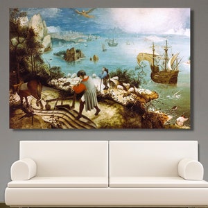 Pieter Bruegel the Elder the tower of babel kunsthistorisches museum Canvas Wall Art Dinning Room Decor Pieter Bruegel Wall Decor Canvas Art