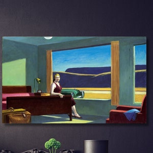 Edward Hopper Leinwand Edward Hopper Print, Edward Hopper Wandkunst, Edward Hopper Ausstellung Hopperprint Arbeitskunst Weihnachtsgeschenk Kunst