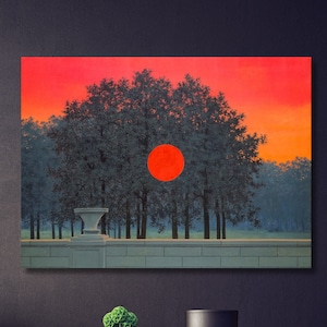 Rene Magritte Canvas Wall Art The Banquet by Rene Reproduction Wall art Rene Magritte Gift Decor Surrealism Canvas Print The Banquet CANVAS