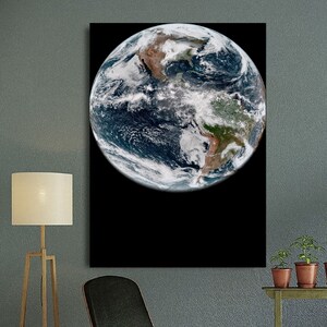 Earth Large Canvas Wall Art Space Prints Art Galaxy Nasa Poster Kids Room Gift Space Posters Definition NASA Earth Poster