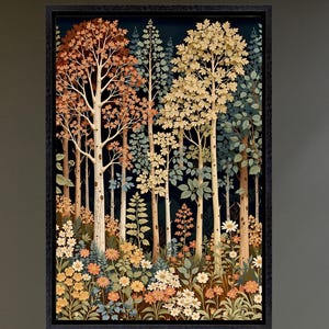 Gustav Klimt Leinwand Kunst, Rustikaler Herbst William Morris Ausstellung Poster, Gustav Klimt Malerei, Blumengarten, Blumenmarkt,Klimt Poster