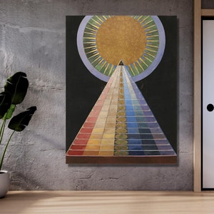 Hilma af Klint Exhibition Canvas Wall Art Hilma af Klint Altarpiece Giclee Reproduction Wall Decor Hilma af Klint Poster Hilma Gift art