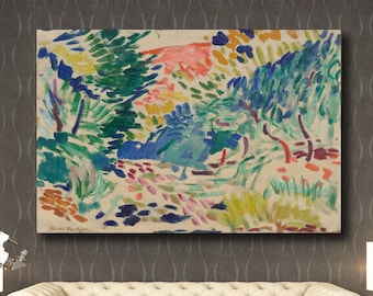 Henri Matisse Landscape at Collioure Henri Matisse Art Print Matisse Exhibition Canvas Art,Abstract Painting,Matisse Poster Painting Giff