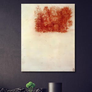 A Copse of Trees (1508) by Leonardo da Vinci Canvas Wall Art A Copse of Trees canvas La Fiancée Hésitante Exhibition Home decor Wall Art