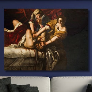 Judith poster Modern Wall Decor Print Art Artemisia Gentileschi Artworks Canvas Wall Art Judith Slaying Holofernes by Artemisia Gentileschi