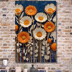 Gustav Klimt Canvas art,Gustav Klimt Poster Klimt Exhibition Poster, Gustav Klimt Painting, Flower Garden, Flower Market,Klimt Museum Poster