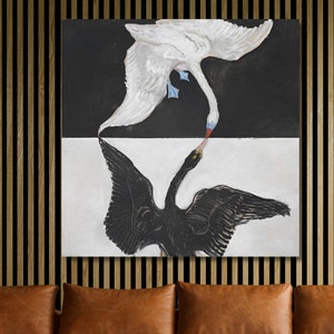 The Swan No 1 By Hilma af Klint Canvas Wall Art Hilma af Klint Poster Art Hilma af Klint prints Hilma af Klint reproduction Abstract Decor