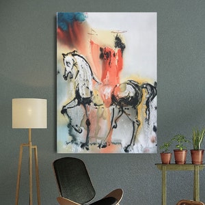 Salvador Dali The Christian horse canvas art Dali horse Poster Dali Art, Abstract  Surreal Art Salvador Dali Style Surreal Art Modern Office