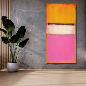 Mark Rothko White Center Canvas Wall Art, Rothko Wall Art,Rothko Reproduction,Mark Rothko Print,Mark Rothko Museum Exhibition Poster&Panel*3