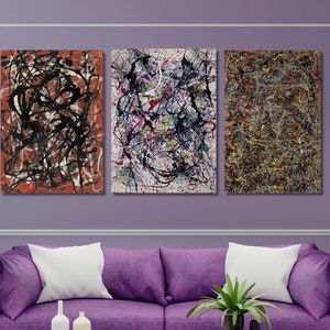 ジャクソン　ポロック　ナンバー231948　size約…107.5×137.5 ジャクソン ポロック ナンバー231948 size約…107.5×137.5