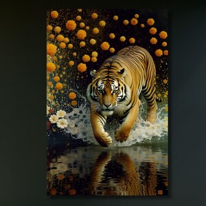 Tiger Motivational Canvas Wall Art Inspirational Wall Art Stay Hungry Inspirational Art,Office Decor, tiger Wall Art, tiger Canvas Decor art