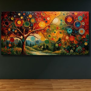 Tree of life Gustav Klimt Canvas Wall Art,Tree of life Framed Wall Art,Tree of life Poster, Extra Large Wall Art Tree of life Ready to Hang