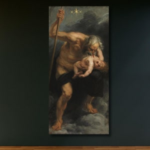 Saturn Devouring His Son by Peter Paul Rubens (1636) Canvas  decor Ready To Hang Home decor