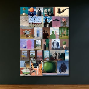 René Magritte Canvas Wall Art Magritte Empire Collection Magritte Reproduction Magritte Collection Magritte Print Magritte Wall Art