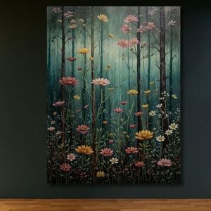Gustav Klimt Canvas art,Gustav Klimt Poster Klimt Exhibition Poster, Gustav Klimt Painting, Flower Garden, Flower Market,Klimt Museum Poster