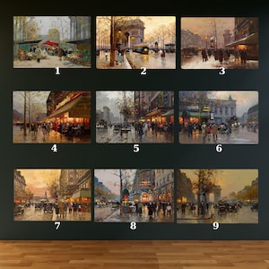Edouard Leon Cortes Paris Canvas Wall Art  La Coupole Montparnasse Paris Leon Cortes decor Custom Choose one of from Cortes Artworks Canvas