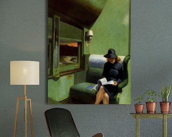Edward Hopper Compartment Car, 1938 - Canvas Wall Art