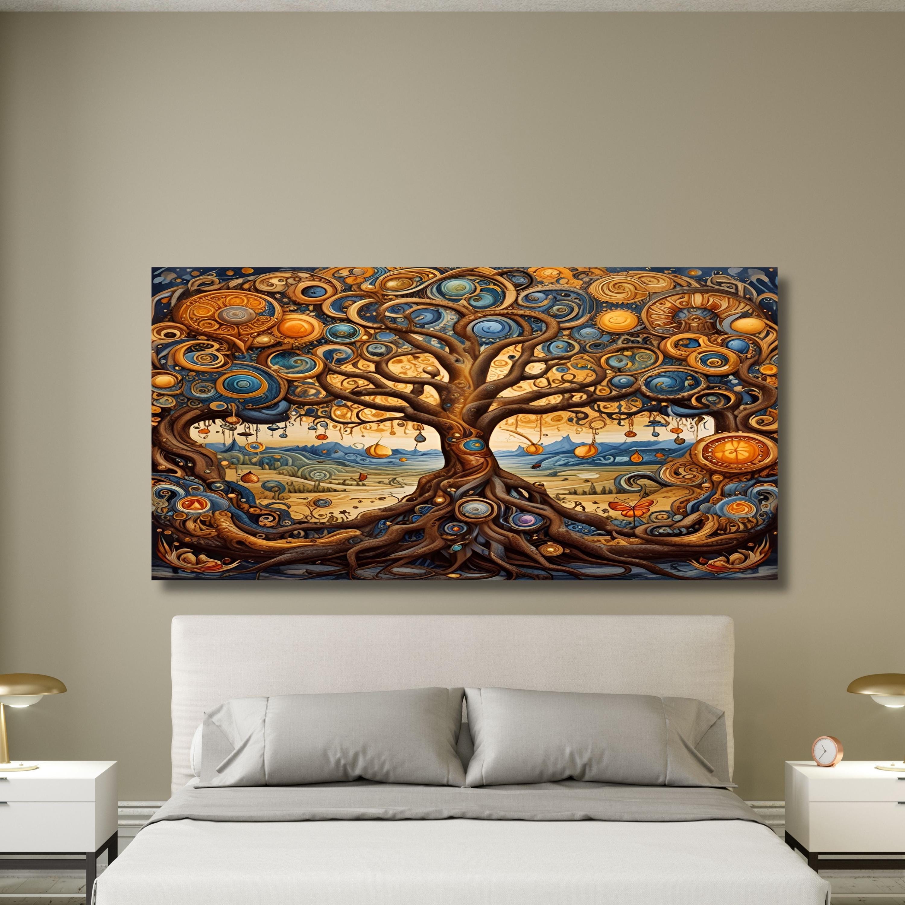Tree of Life Gustav Klimt Canvas Wall Art,tree of Life Framed Wall Art ...