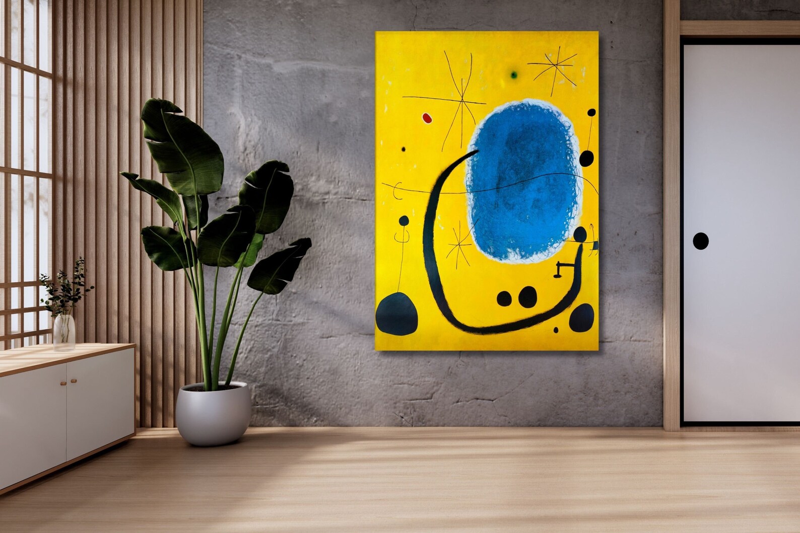 The Gold of the Azure by Joan Miro Exhibition Poster Miro Canvas Wall