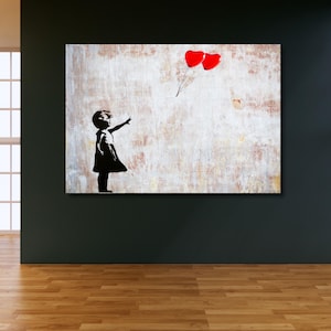 Banksy Design Canvas Wall Art, Abstract Art, Picture Canvas Print, Banksy Home Decor, Banksy Perfect Gift, Dining Room Decor, Ready to Hang