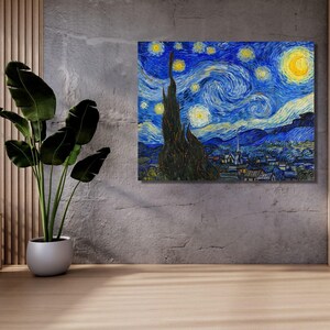 ゴッホの星月夜キャンバスアート：有名な絵画 - Etsy 日本