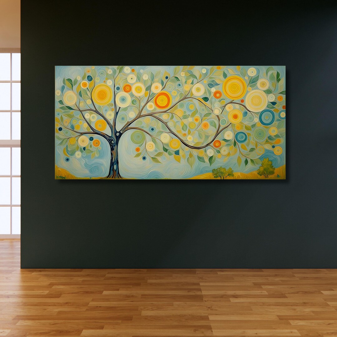 Tree of Life Gustav Klimt Canvas Wall Art,tree of Life Framed Wall Art ...
