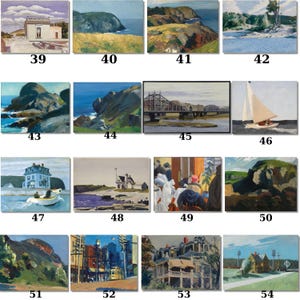 Edward Hopper Canvas Wall Art,Modern Wall Art,Edward Hopper Print,Custom Edward Hopper Wall Art Choose one of from Hopper&#39;s 54 Art gift deco