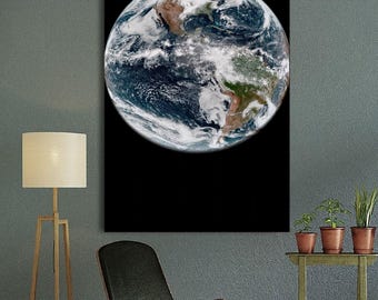Earth Canvas Wall Art: Space, Galaxy, NASA Print