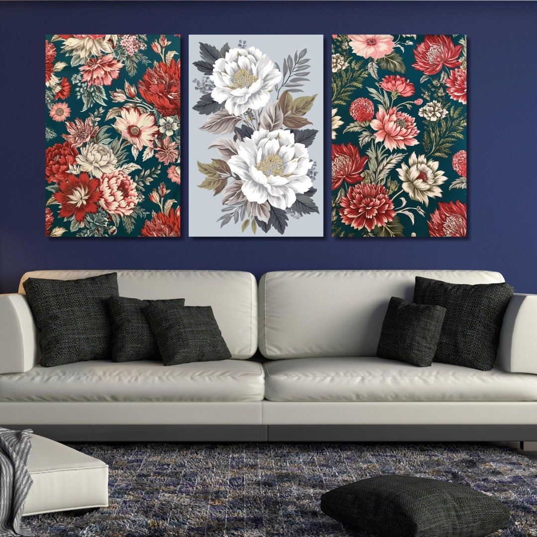 Linilioart Blaue Wandkunst, Trendiger Geparden-Druc Produktbild-Vorschau 4