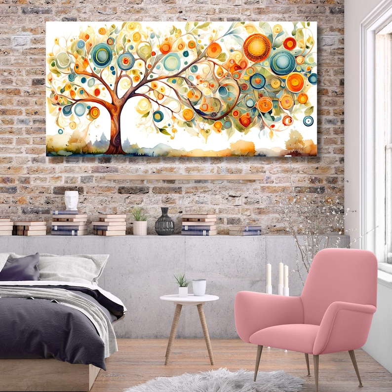 Tree of Life Gustav Klimt Canvas Wall Art,tree of Life Framed Wall Art ...