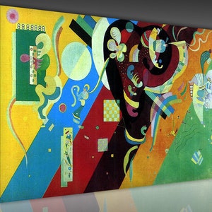 Wassily Kandinsky Large Canvas Wall Art Abstract Canvas Colorful Art Print Kandinsky Wall Art Home Decor Abstract Art Living Room Home Decor