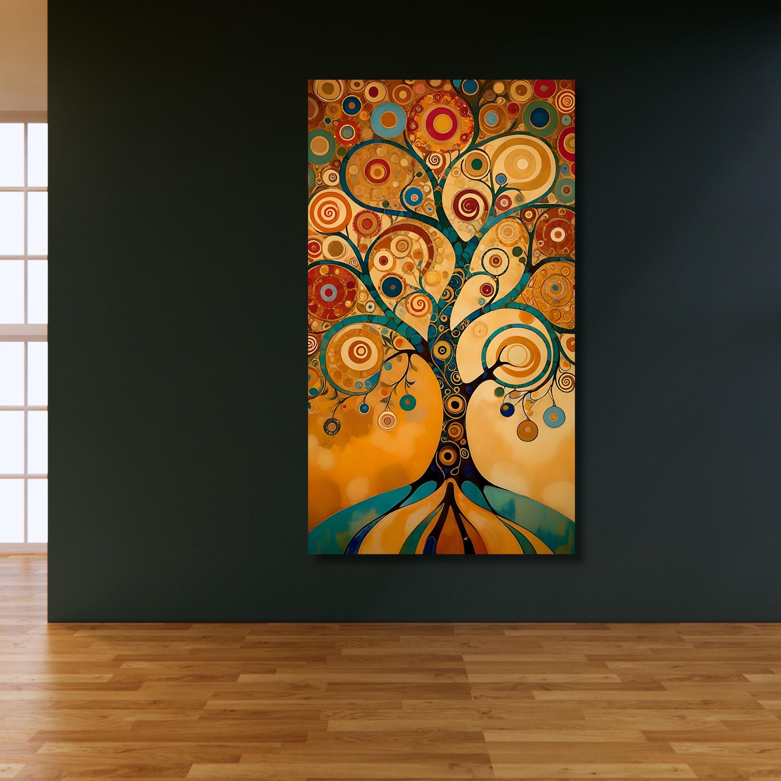 Tree of Life Gustav Klimt Canvas Wall Art,tree of Life Framed Wall Art ...