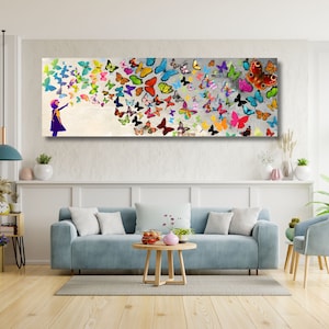 Banksy Canvas Art, Graffiti Wall Art, Banksy Wallpaper, Girl With the Balloon Home Decor, Boy Room Wall Art,Street Graffiti Art Print gift