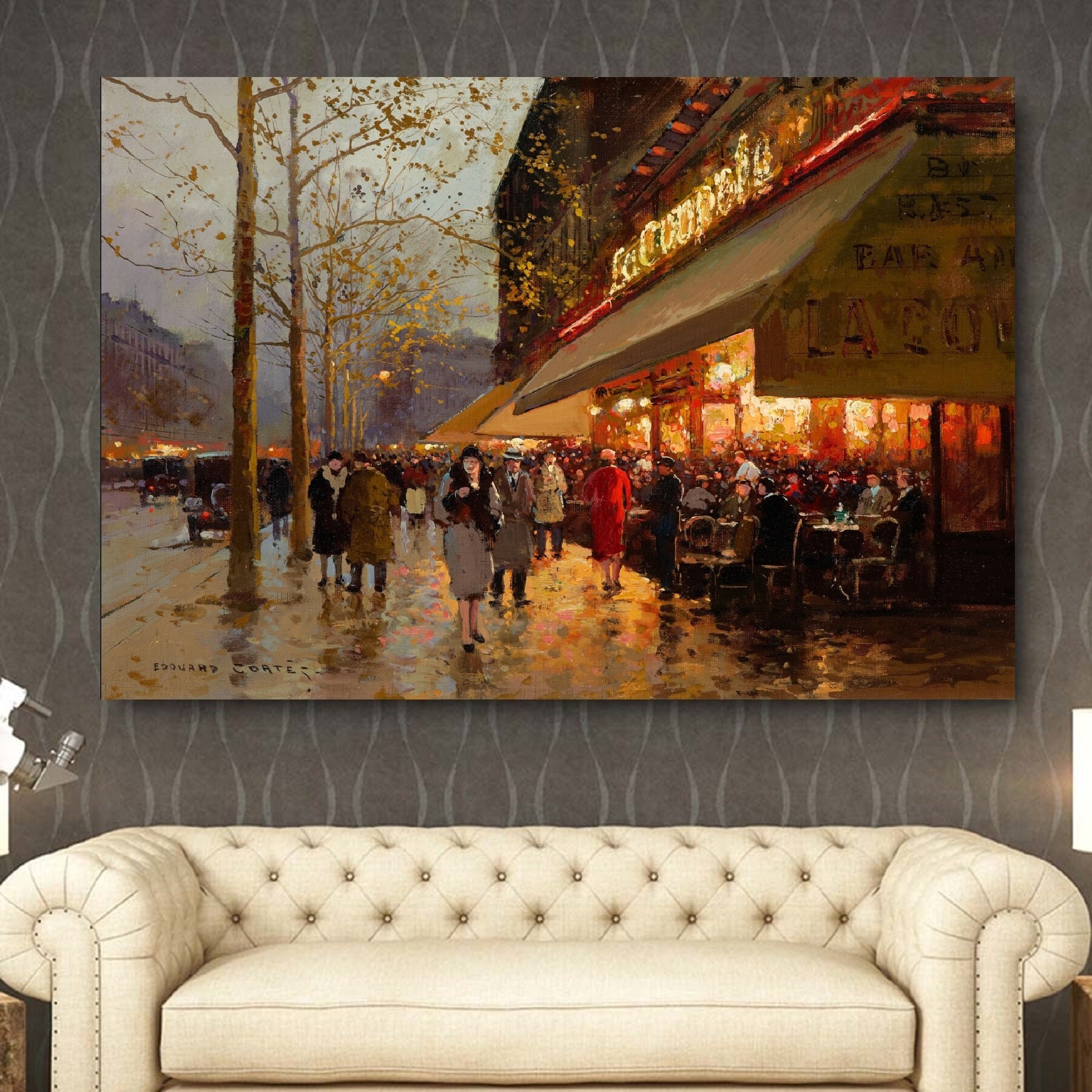 Edouard-Leon Cortes、希少画集より、新品額装付 Edouard-Leon Cortes、希少画集より、新品額装付