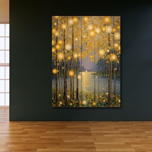Gustav Klimt Leinwand Kunst, Gustav Klimt Poster Klimt Ausstellungsplakat, Gustav Klimt Malerei, Blumengarten, Blumenmarkt, Klimt Museum Poster
