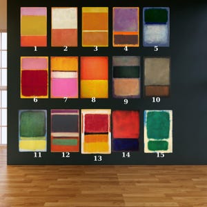 Set of 3 Mark Rothko Reproduction Canvas Wall Art Rothko Museum Art Print,Modern Wall Art,Rothko Wall Art,Rothko Print,Mark Rothko Painting