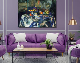 Henri Matisse Bottle Fruit Still Life Canvas Wall Art Henri Matisse Art Print Matisse Exhibition Canvas Art,Abstract Painting,Matisse Poster