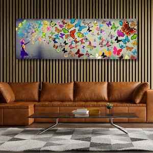 Banksy Canvas Art, Graffiti Wall Art, Banksy Wallpaper, Girl With the Balloon Home Decor, Boy Room Wall Art,Street Graffiti Art Print gift