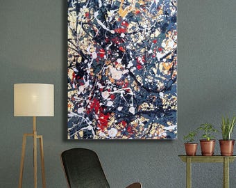 特大キャンバスウォールアート ジャクソン・ポロック キャンバス