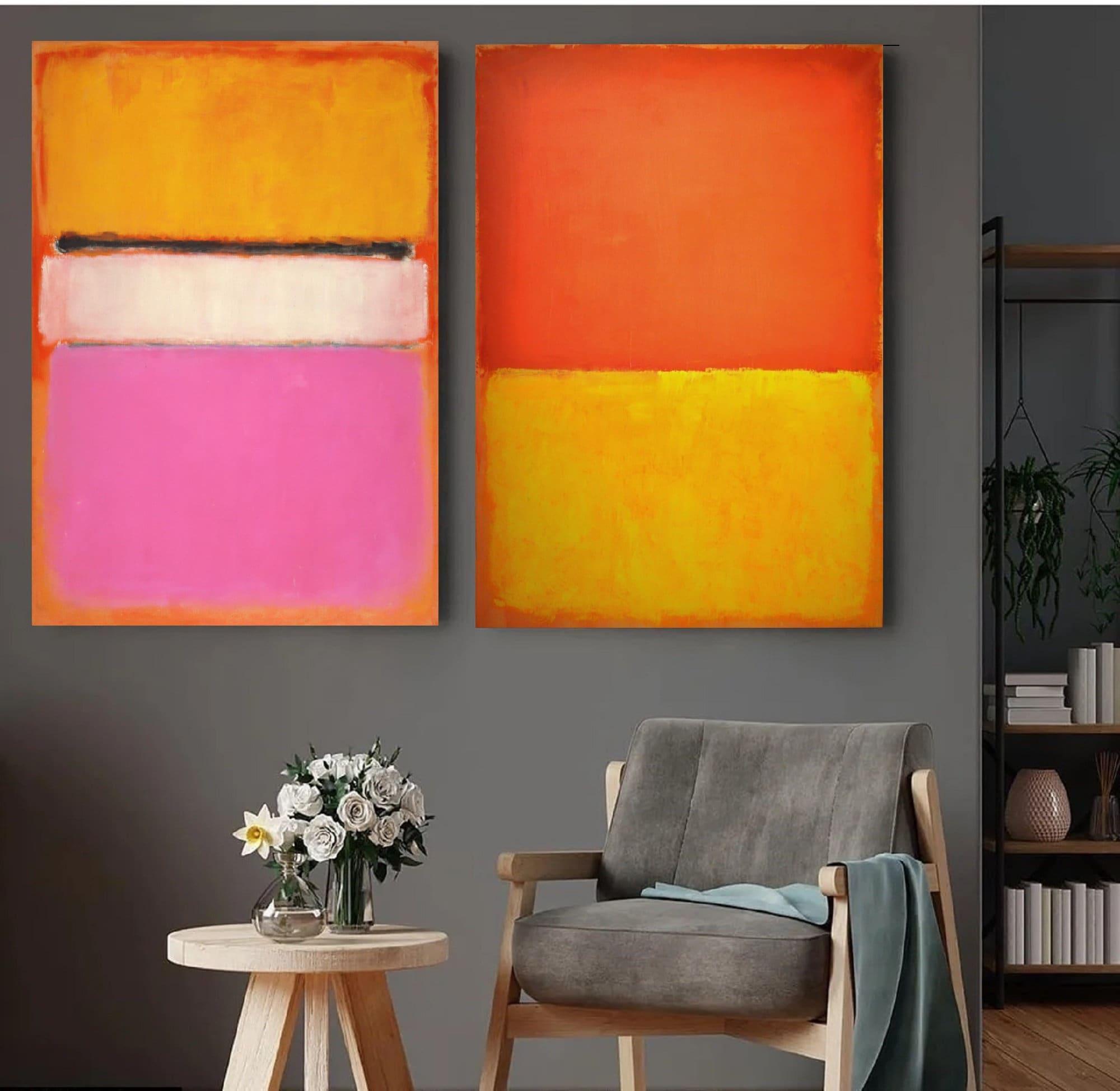 Mark Rothko Reproduction Canvas Wall Art Set: Mark Rothko Reproductions - Modern Abstract - Etsy