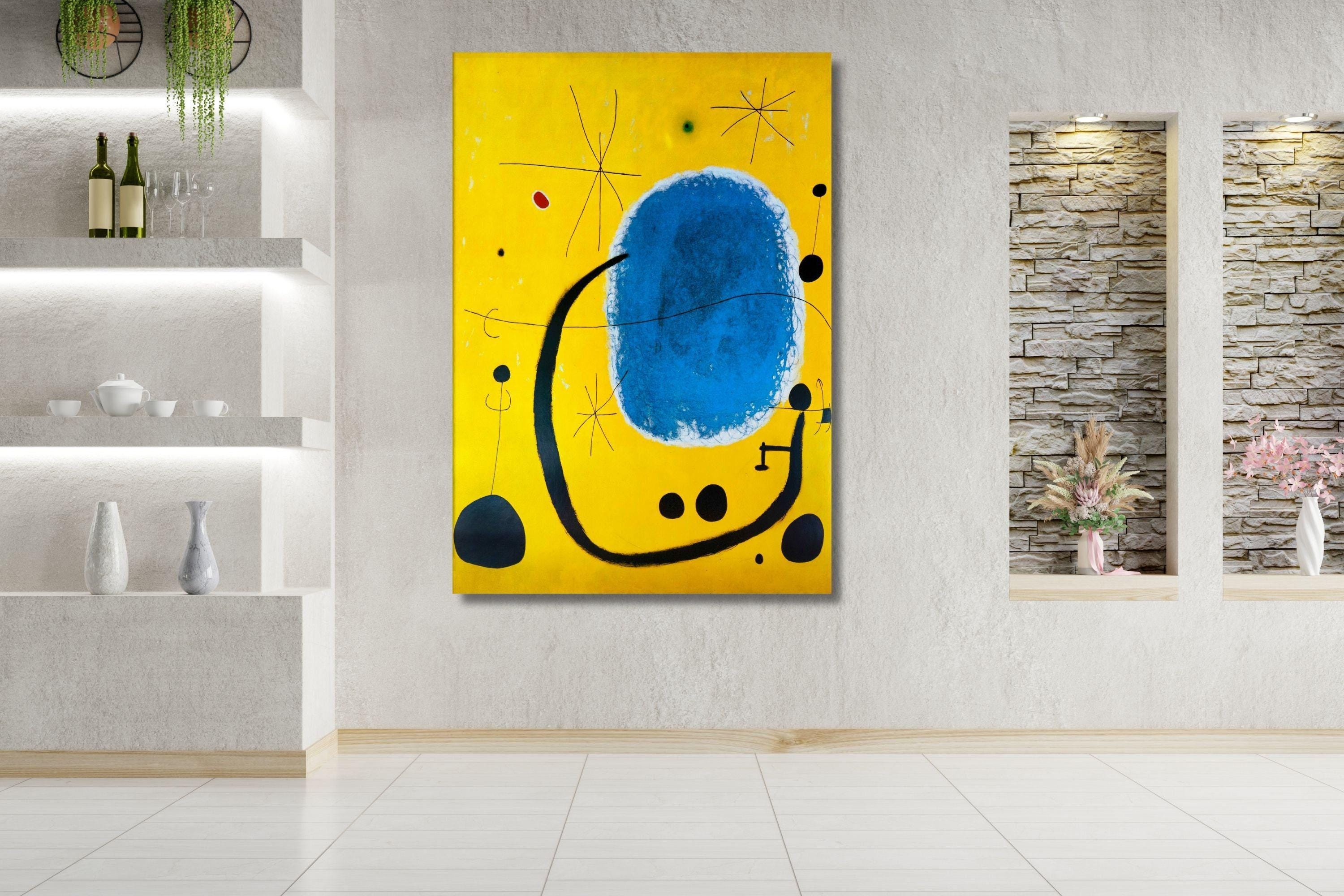 The Gold of the Azure by Joan Miro Exhibition Poster Miro Canvas Wall