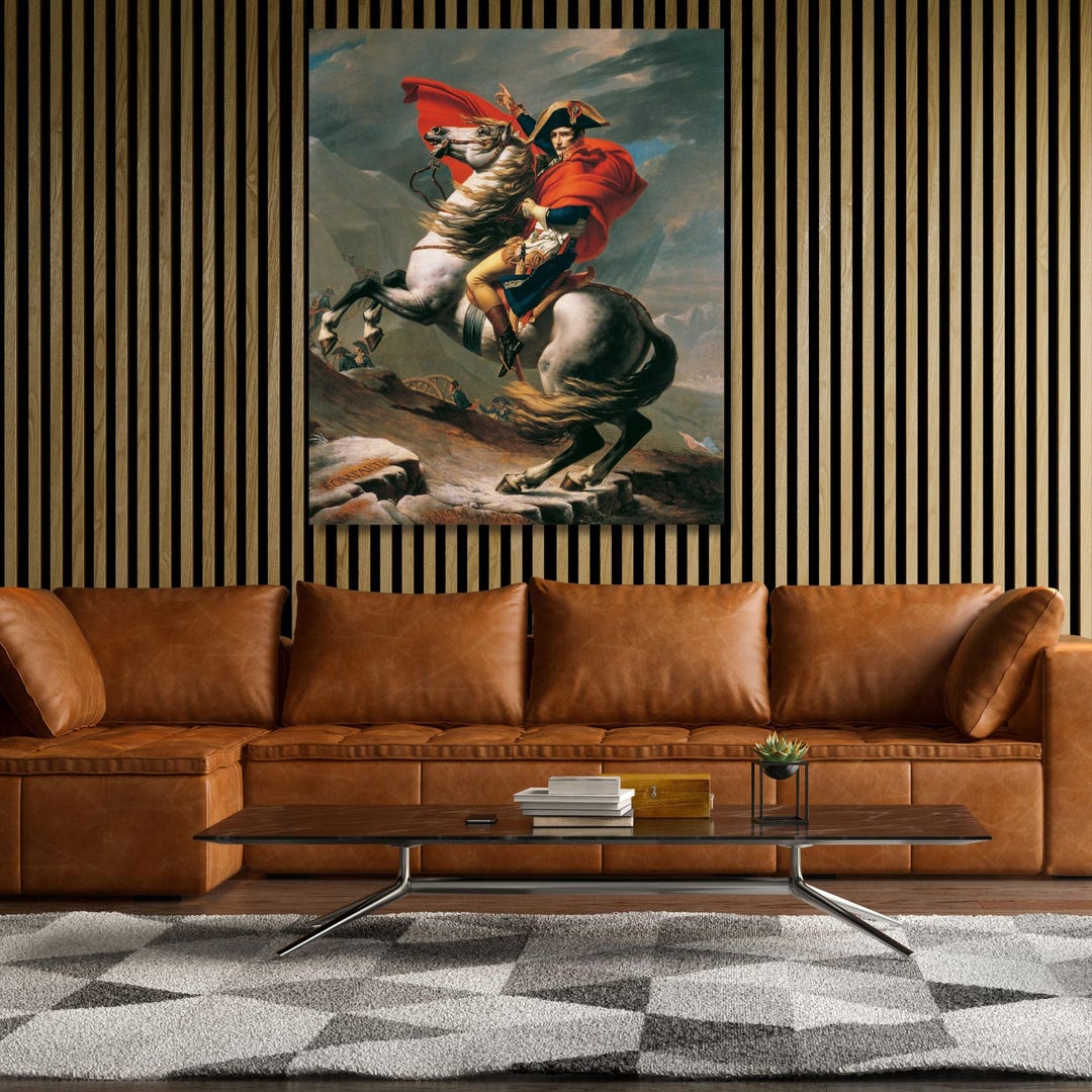 Napolean Decorations Napoleon Crossing the Alps (1801-1805 Byjacques-louis David Canvas Wall ...