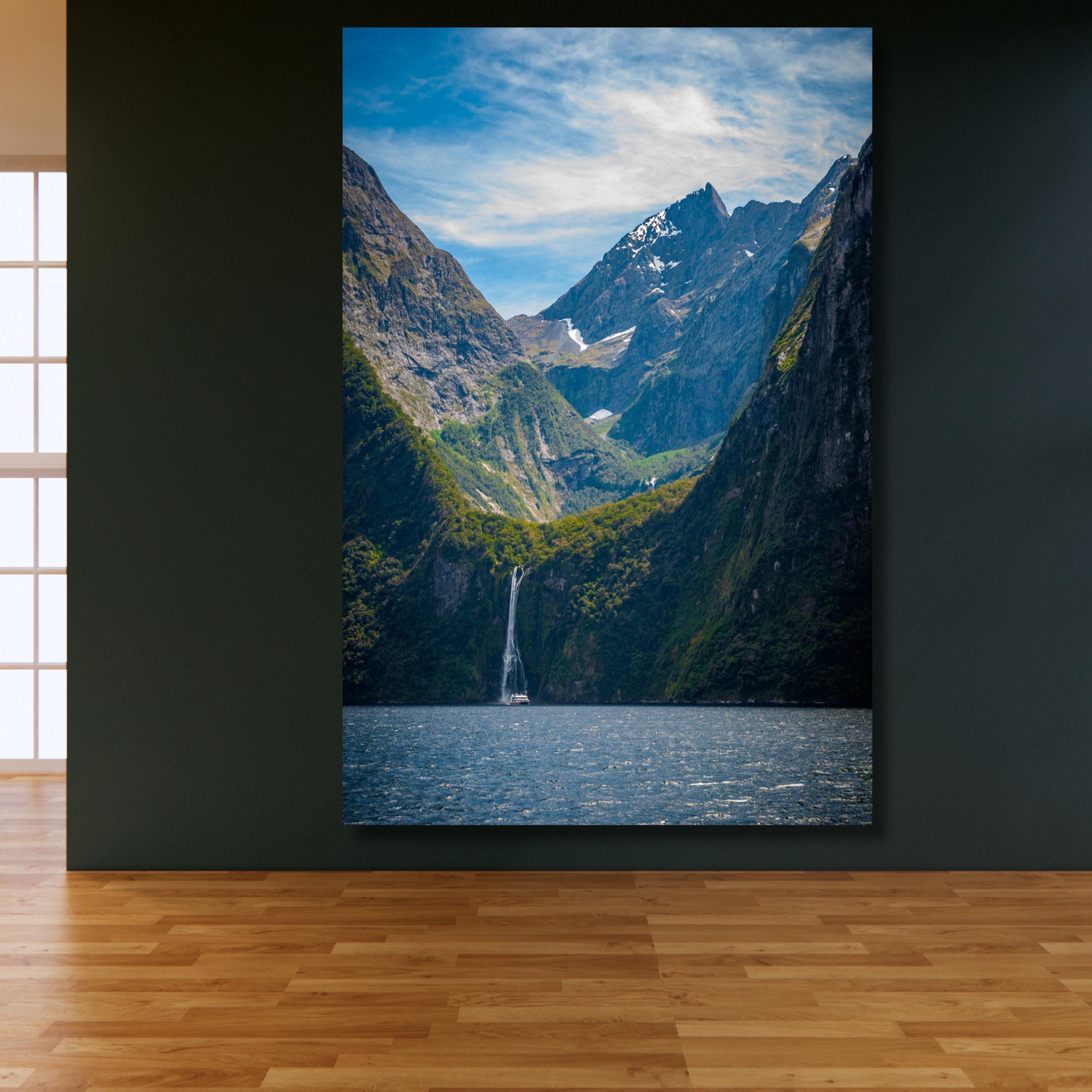 Eugene Von Guerard Milford Sound New Zealand Canvas Wall Art Dag