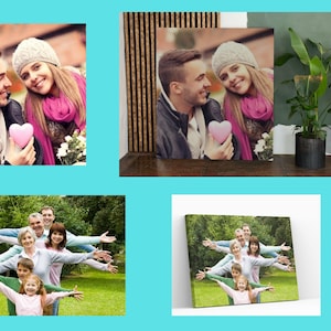 Impressão em tela personalizada, transforme sua imagem em tela, impressão em tela de foto personalizada, arte de parede em tela esticada de todos os tamanhos de foto para tela
